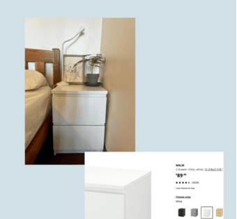 White Ikea drawer 1