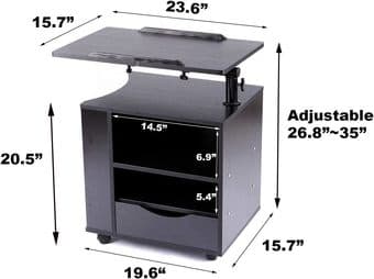 Like new- rolling, swiveling computer tray 2