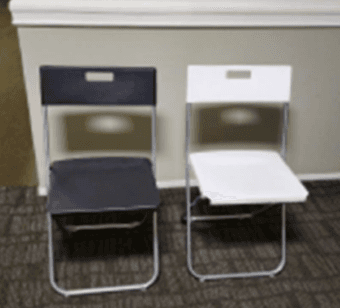 2 Folding chairs 1