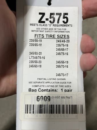 Brand new and unused Snow chains 2