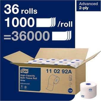 High-Capacity Toilet Paper - 29 rolls 1