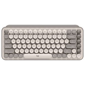 Logitech POP Keys Mechanical Wireless Keyboard (Mist Gray) 1