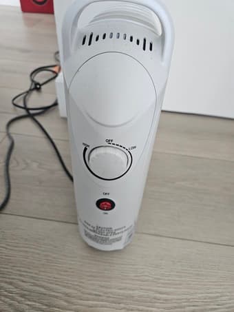 a mist humidifier and a small space heater, only 2