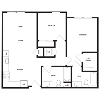 1BR/1BA Master Suite Sublet in 2BR/2BA 5 mins from campus 1