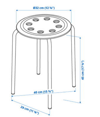 Set of 4 stools 2