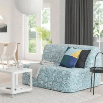 LYCKSELE LÖVÅS sleeper sofa Ransta natural, great for hosting guests 2