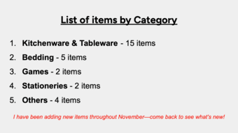 MOVING SALE till 11/30!!! (NEW Kitchenware, Blanket, Stationery, etc.) 2