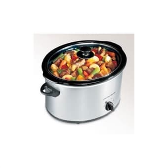 Hamilton Beach 33550 Classic Chrome 5 Quart Slow Cooker ($25) 1
