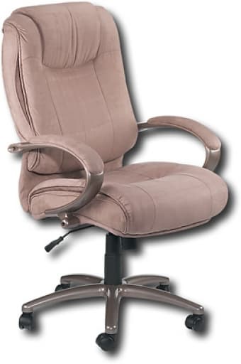 "True Seating Fabric Executive Chair - Tan" 1