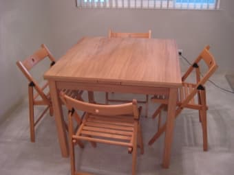 Dining table and 4 chairs (from IKEA) - $100 (menlo park) 1