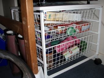 Elfa Rolling storage drawers (photo), $19 1