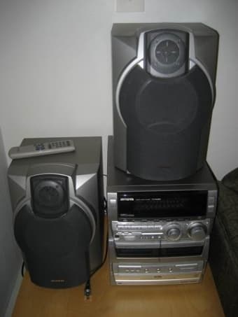 Aiwa Stereo System, $59 1