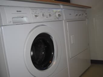 washing machine and dryer. 1