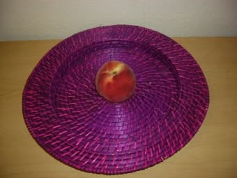 For sale--fruit bowl($3), fruit plate($3), olive oil($3) 2