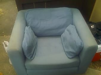 Futon Chair, Fridge, and Cordless phone Cheap! 2
