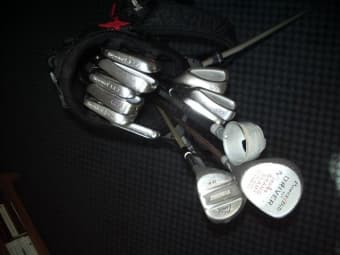 Golf clubs + bag + free balls 2