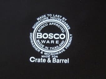Crate&Barrel four 4-piece place settings dinnerware in black $80 3