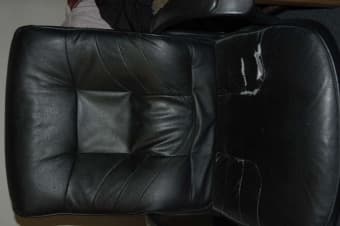 High-back leather chair $30 1