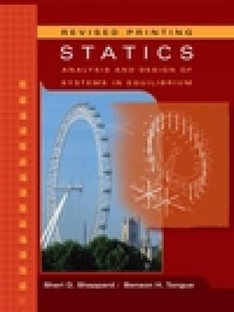 E14 Statics Book by Sheppard and Tongue 1