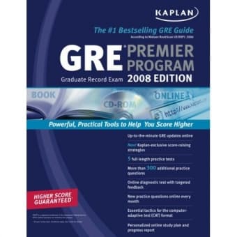 Kaplan 2008 GRE prep book - $25 1