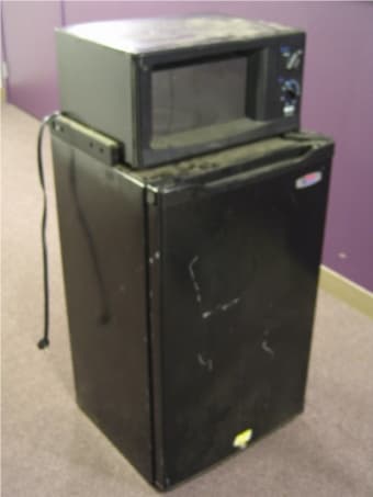 Minifridge/Microwave Combo for sale, asking $100 1