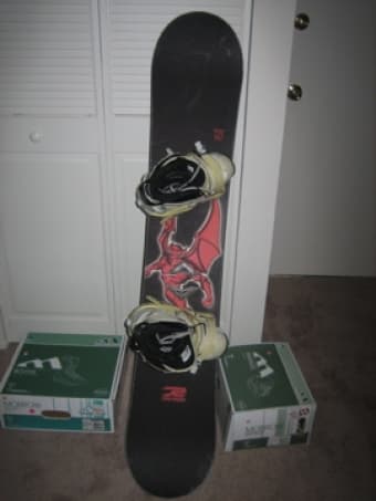 Snow board and accessory $ 200 3