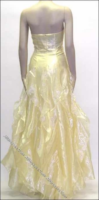 Gorgeous Yellow Jessica McClintock Prom dress Size 1/2  $80 3