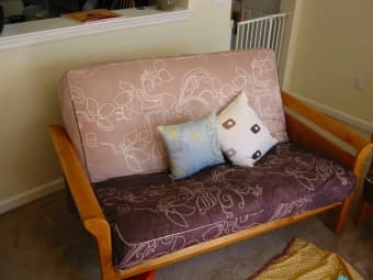 ALMOST NEW FUTON SOFA/LOVESEAT for sale 1