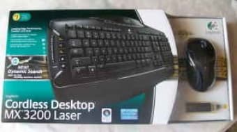 Brand New Retail Box Logitech MX3200 Cordless keyboard mouse combo $40 1