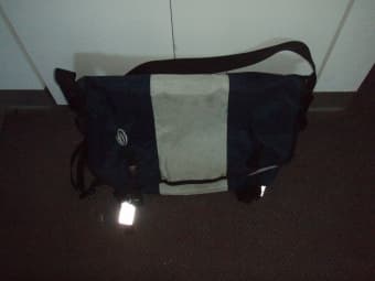 Large Navy Timbuk2 Messenger Bag and 17" Computer Sleeve 1
