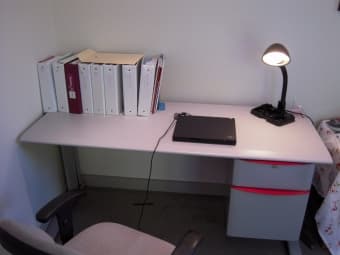 moving sales - office metal desks (2) & office chairs (2) 2