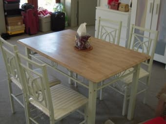 moving sales - Dining Table & 4 Chairs; Ikea wardrobe;bookcase; Drawer 2