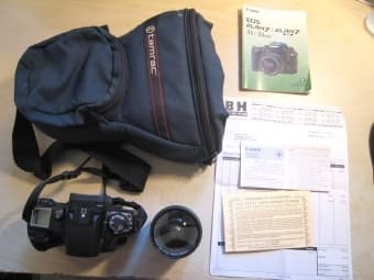 Canon Elan 7 SLR Camera + 28-90 Canon Ultrasonic Lens Under Warranty. 1
