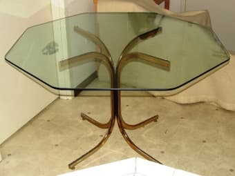 hexagon glass table 1
