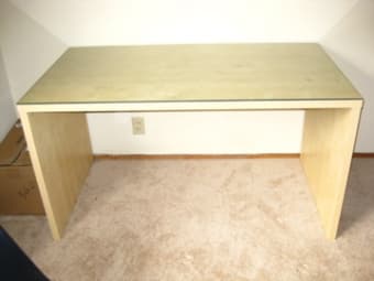 NEW Desk with Glass top included $150 1