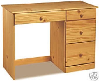 pine student desk with shelving hutch  $100 obo 1