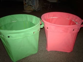 Brand New Pottery Barn Colorful Kids' Storage Buckets - $20 for two! 1