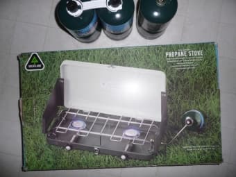 Portable Dual Gas Burner for Camping - $30 - (stanford) 1