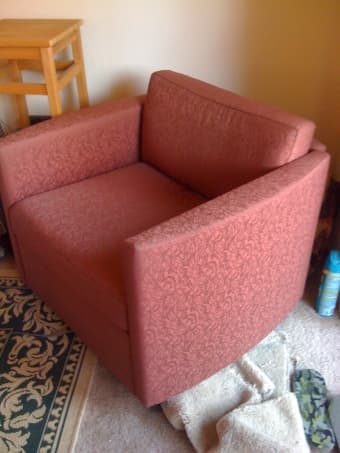 two matching sofa chairs. 2