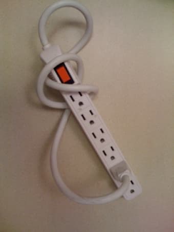 Vase , Desk lamp, Speakers, Powerstrip 2