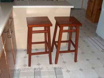 Mahogany barstool 2
