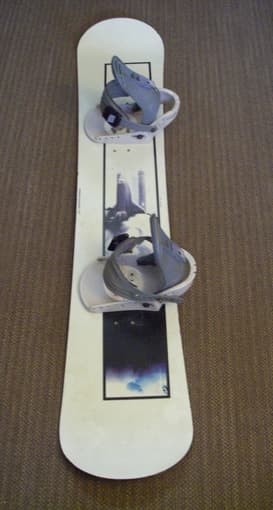 Snowboard and bindings - $30 1