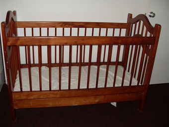 Woden cradle + mattress $30 OBO 1