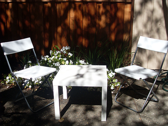 Small table and 2 chairs - $20 1