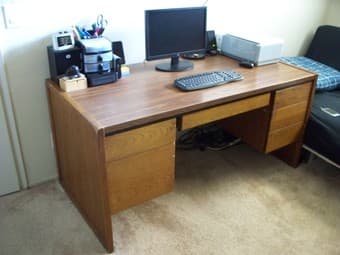 large sturdy desk -- $30 obo 1