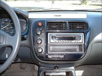 NEW Full CARBON FIBER Dash Kit - - - Honda Civic 2006-2009 Coupe 1
