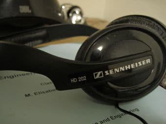Sennheiser HD 202 Headphones, $10 1