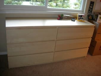 ** Like-New ** IKEA Dresser ??????? 6 Drawers, Birch Finish ??????? $119 1