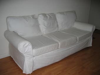 QUEEN BED, 3-SEAT SOFA, ARMCHAIR, DINING SET, COFFEE TABLE, BOOKCASE 1