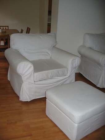 QUEEN BED, 3-SEAT SOFA, ARMCHAIR, DINING SET, COFFEE TABLE, BOOKCASE 2